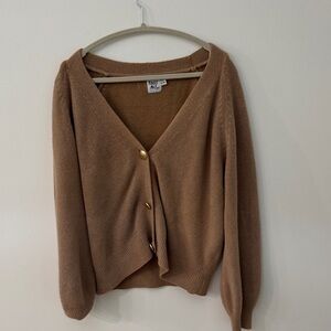 Princess Polly Tan Cardigan Sweater